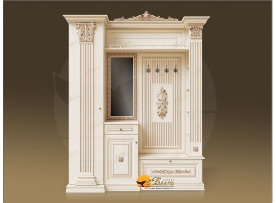 Прихожая Б11.4-17 (декор ЦД-24) Карамель/патина золото в Каменске-Уральском