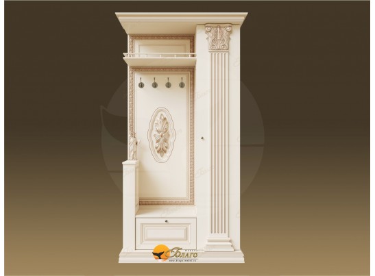 Прихожая Б11.5-2 (декор "ЦД-24) Карамель/патина золото в Каменске-Уральском