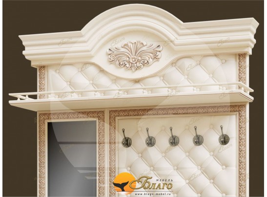 Прихожая Б11.5-4 (каретная стяжка) Карамель/патина золото/бежевый в Каменске-Уральском