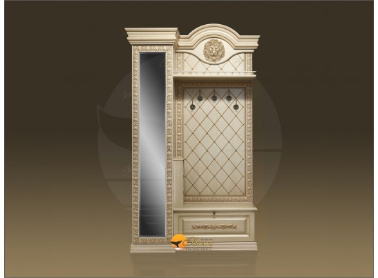 Прихожая Б11.5-5 (декор ЛЕВ) Карамель/патина золото в Каменске-Уральском