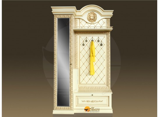 Прихожая Б11.5-5 (декор ЛЕВ) Карамель/патина золото в Каменске-Уральском