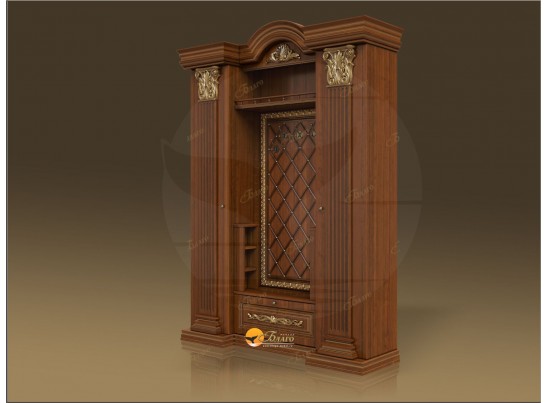 Прихожая Б11.5-11 Орех/патина золото в Каменске-Уральском