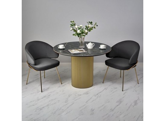 Стол Aura D110, керамогранит Wacom (глянец), золото