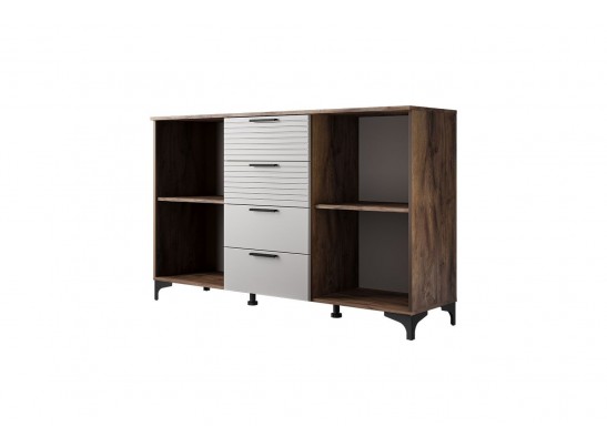 Брента - Комод - 4 ящика, 2 двери - жемчуг в Каменске-Уральском