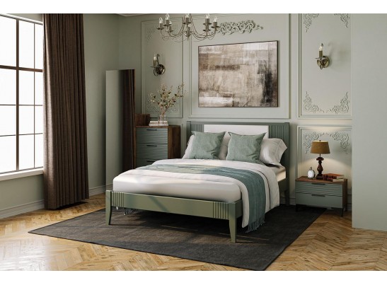 Кровать двойная Бетти Оливковый в Каменске-Уральском