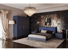Спальня «Джали» лак темный лазурный