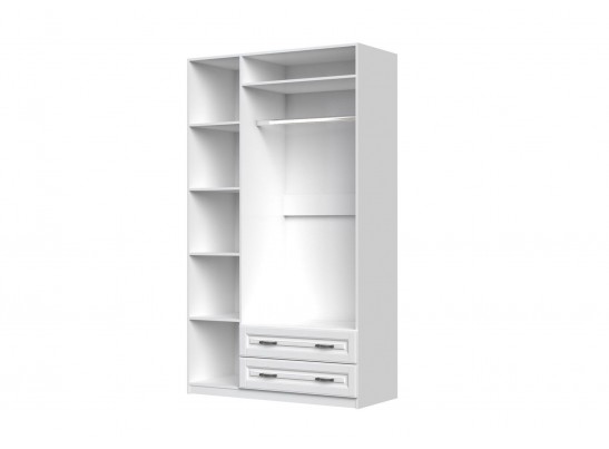 Кантри Шкаф распашной ШР-3 - белая, с 1 зеркалом в Каменске-Уральском