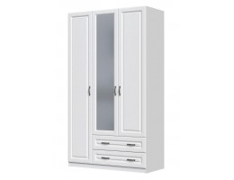 Кантри Шкаф распашной ШР-3 - белая, с 1 зеркалом