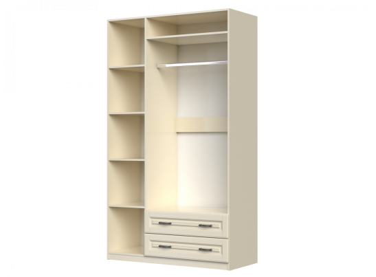 Кантри - Шкаф распашной ШР-3 - 1 зеркало Слоновая кость в Каменске-Уральском