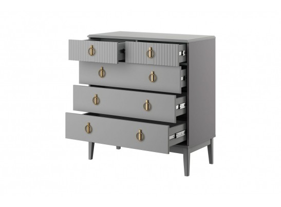 Фарго (антрацит) Комод 5 ящ. 890мм в Каменске-Уральском