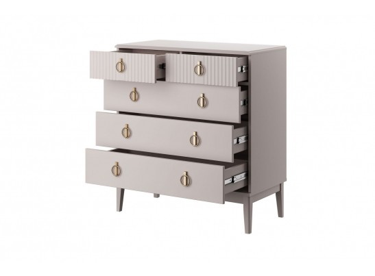 Фарго (льняной) Комод 5 ящ. 890мм в Каменске-Уральском