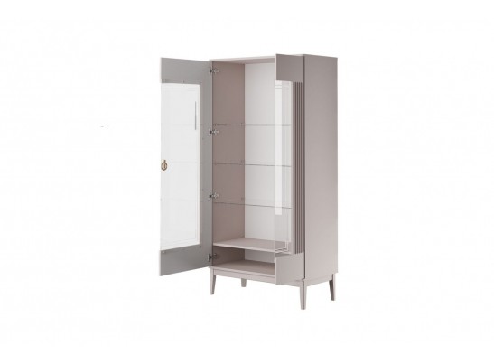 Фарго (льняной) - Шкаф-витрина, ШР-2 в Каменске-Уральском