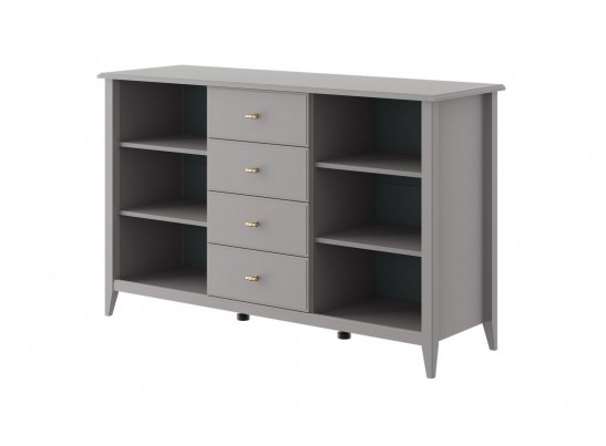 Никеа (антрацит) - Комод 4 ящика 2 двери в Каменске-Уральском