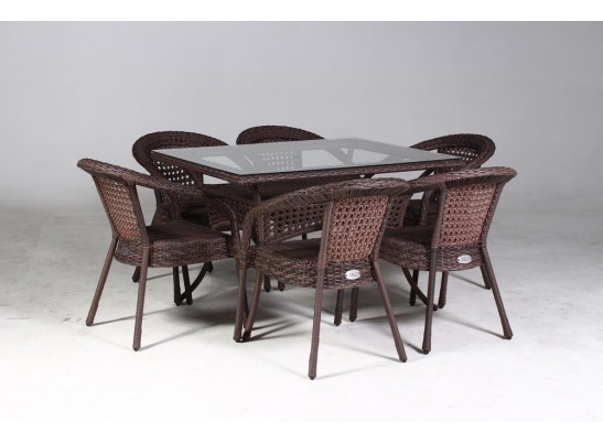 Комплект плетеной мебели Деко 6+ в Каменске-Уральском