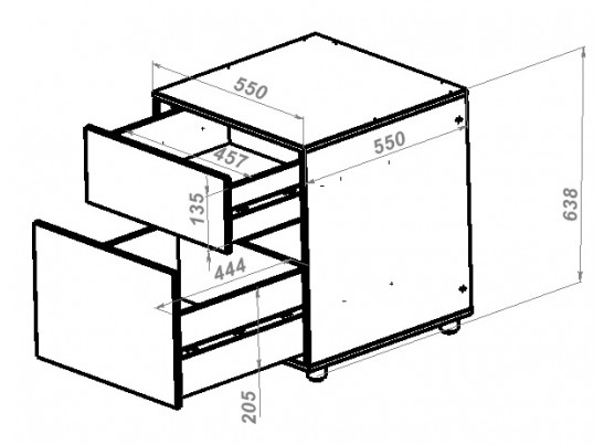 Тумба с ящиками Modul 10 в Каменске-Уральском