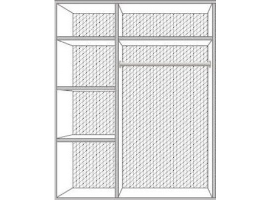 Джоконда Шкаф 3-х дверный с зеркалом в Каменске-Уральском