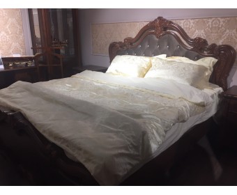 Кровать двуспальная Илона 1.8 караваджо с мягким изголовьем