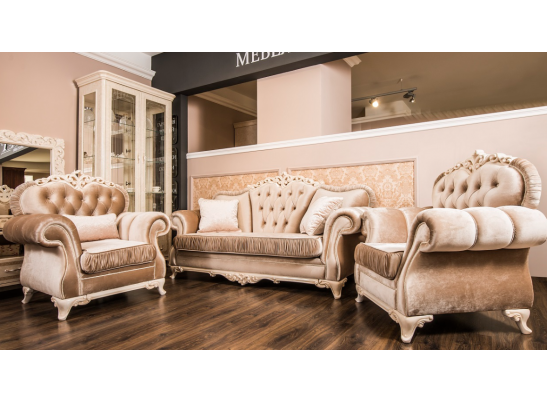 Диван раскладной Патрисия, серый глянец