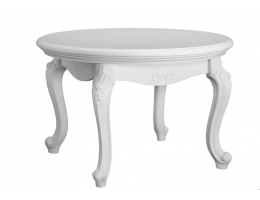 Столик круглый журнальный Мишель Белый матовый