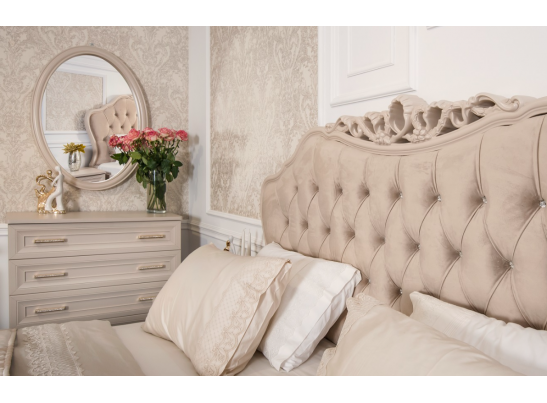 Зеркало МОККО ППУ для комода бежевый