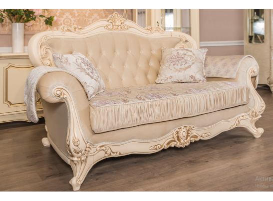 Диван Мона Лиза 2х местный, крем