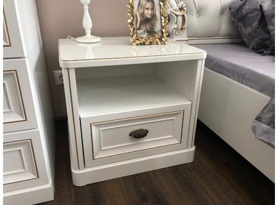 Тумба детская НАТАЛИ, белый глянец