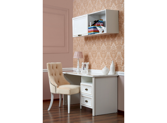 Стол письменный НАТАЛИ, белый глянец