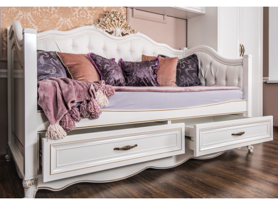 Диван кровать НАТАЛИ, белый глянец