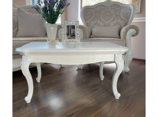 Столик прямоугольный Мишель Белый матовый