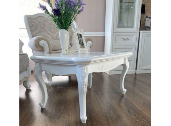 Столик прямоугольный Мишель Белый матовый