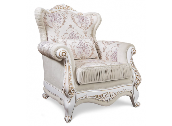 КРЕСЛО АЛСУ БЕЛЫЙ ГЛЯНЕЦ