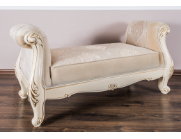 Оттоманка Джоконда с двумя подлокотниками, крем глянец