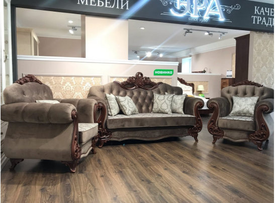 Диван Афина с раскладным механизмом, декор караваджо в Каменске-Уральском