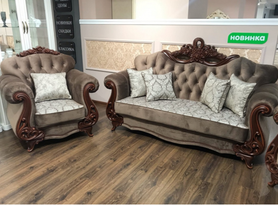 Диван Афина с раскладным механизмом, декор караваджо в Каменске-Уральском