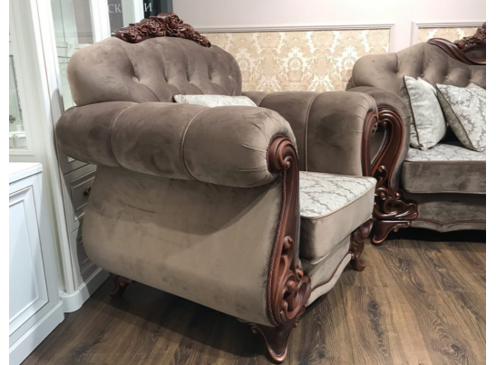 Кресло Афина, декор караваджо в Каменске-Уральском