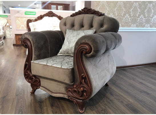 Кресло Афина, декор караваджо в Каменске-Уральском