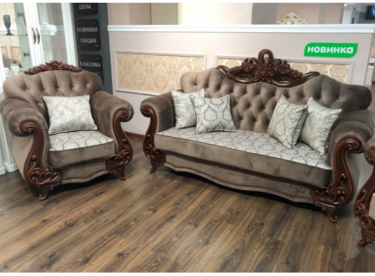 Кресло Афина, декор караваджо в Каменске-Уральском