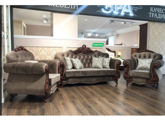 Комплект мягкой мебели АФИНА, караваджо в Каменске-Уральском
