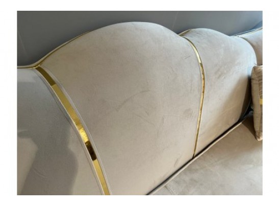 Диван Лара угловой 3-У-1, бежевый золото в Каменске-Уральском