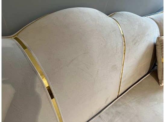 Диван Лара угловой 3-У-2, бежевый золото в Каменске-Уральском