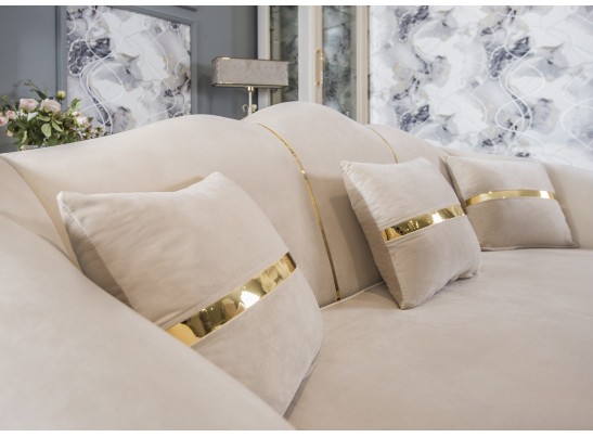 Раскладной Диван Лара 2х местный, бежевый золото в Каменске-Уральском