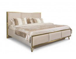 Кровать LARA 160X200см, бежевый глянец