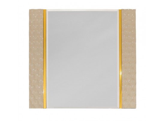 Зеркало LARA ППУ, бежевый глянец в Каменске-Уральском