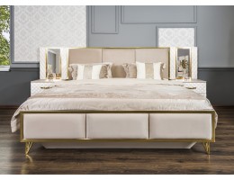 Кровать LARA 160X200см, белый глянец