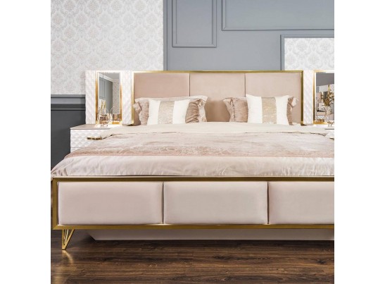 Кровать LARA 160X200см, белый глянец в Каменске-Уральском