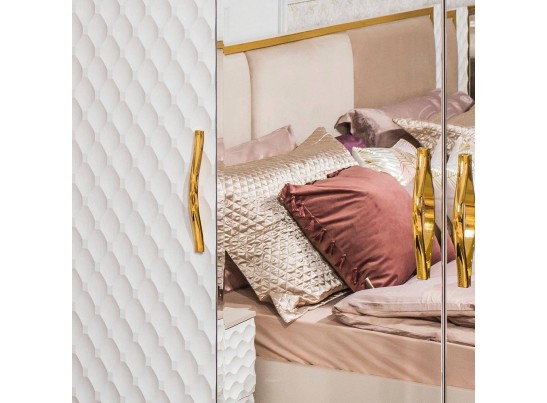 Кровать LARA 180X200см, белый глянец в Каменске-Уральском