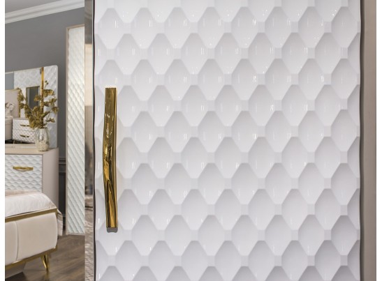 Шкаф LARA 4-дверный, белый глянец в Каменске-Уральском