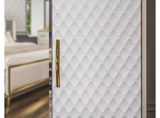 Шкаф LARA 4-дверный, белый глянец в Каменске-Уральском