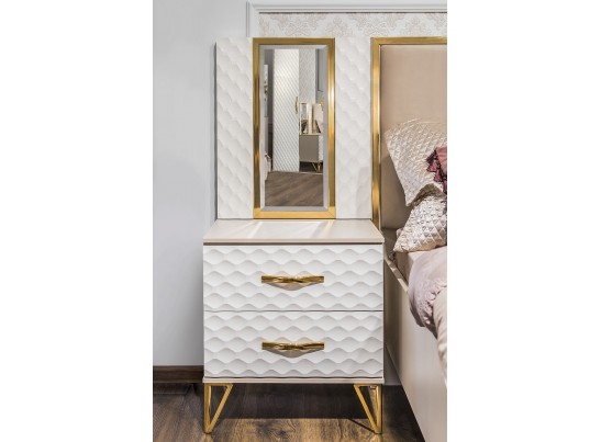 Тумба LARA, белый глянец в Каменске-Уральском