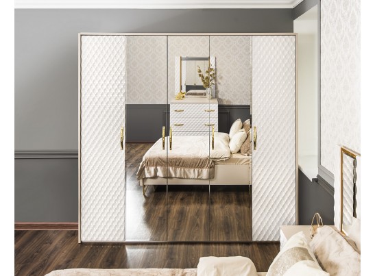 Спальня LARA 4-ств 1.6, белый глянец в Каменске-Уральском